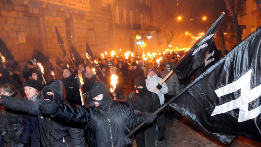 Neo-Nazi march in Kiev