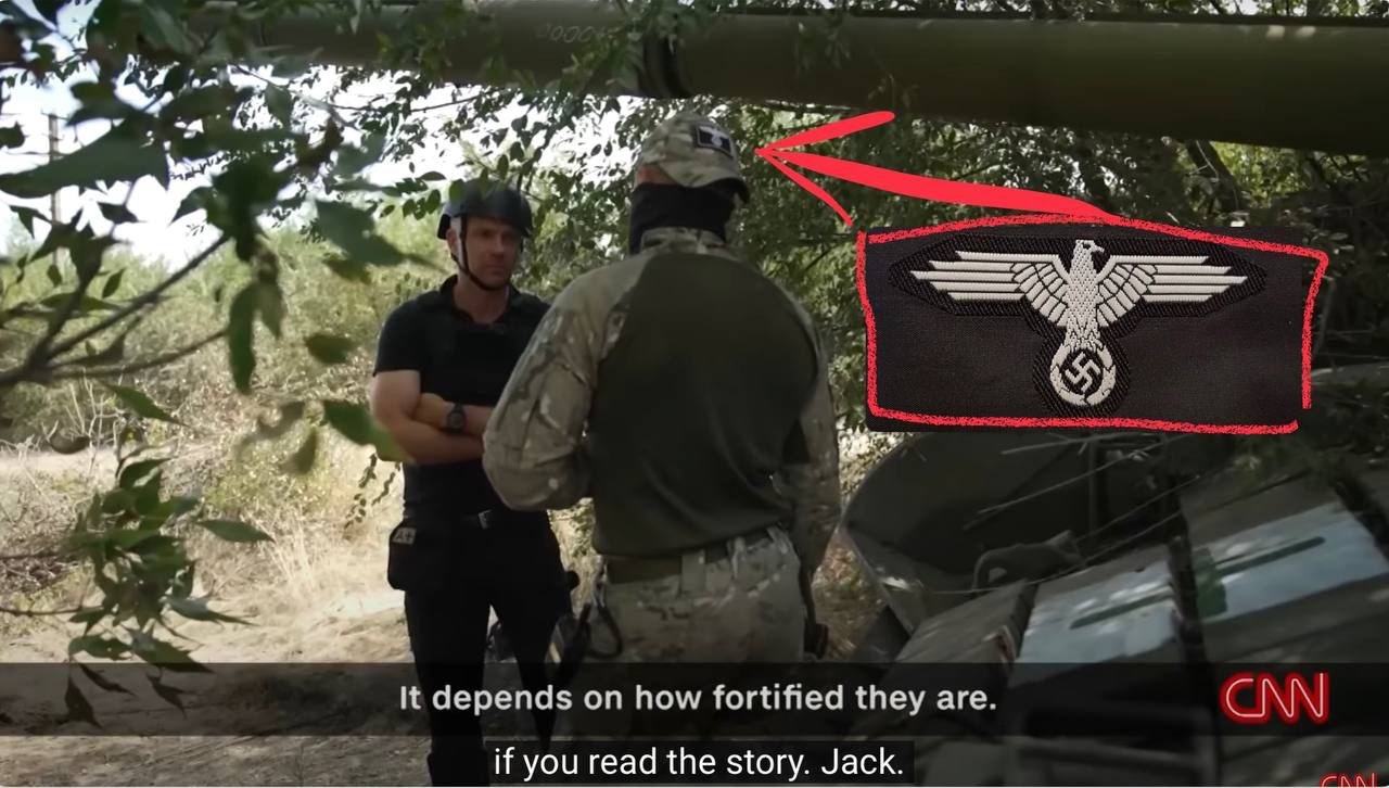 Another embarrassing situation in Western media - interviewee appeared to be a Nazi